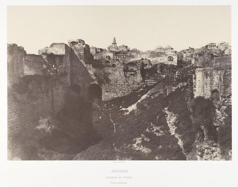 Vintage View of Jerusalem Temple Enclosure
