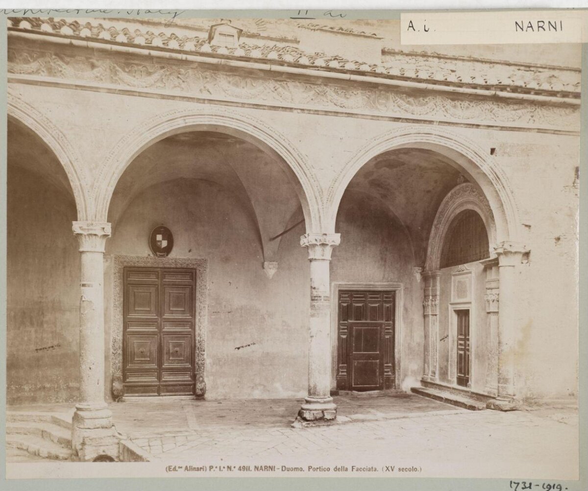 Narni Duomo Facade Portico