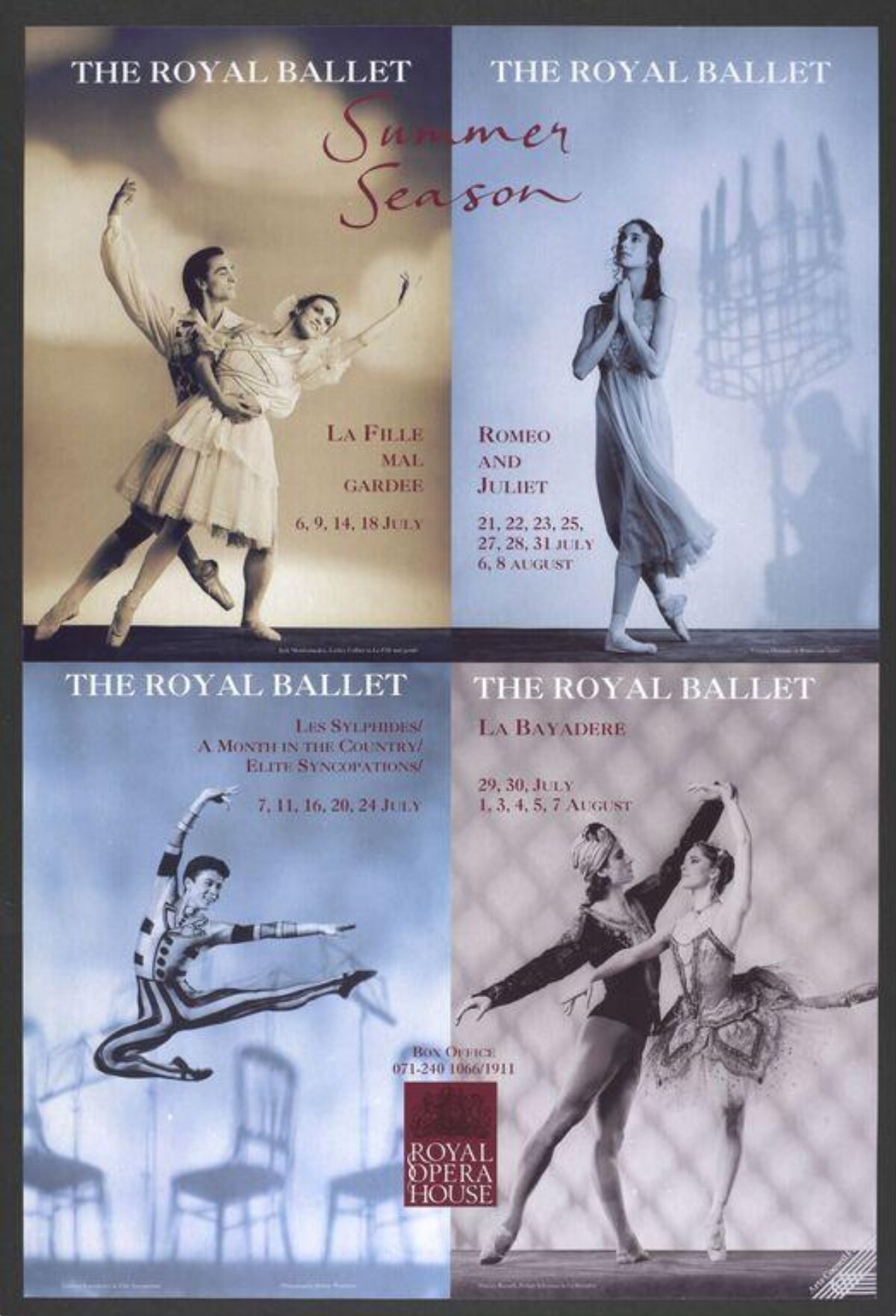 Royal Ballet Summer Season Poster