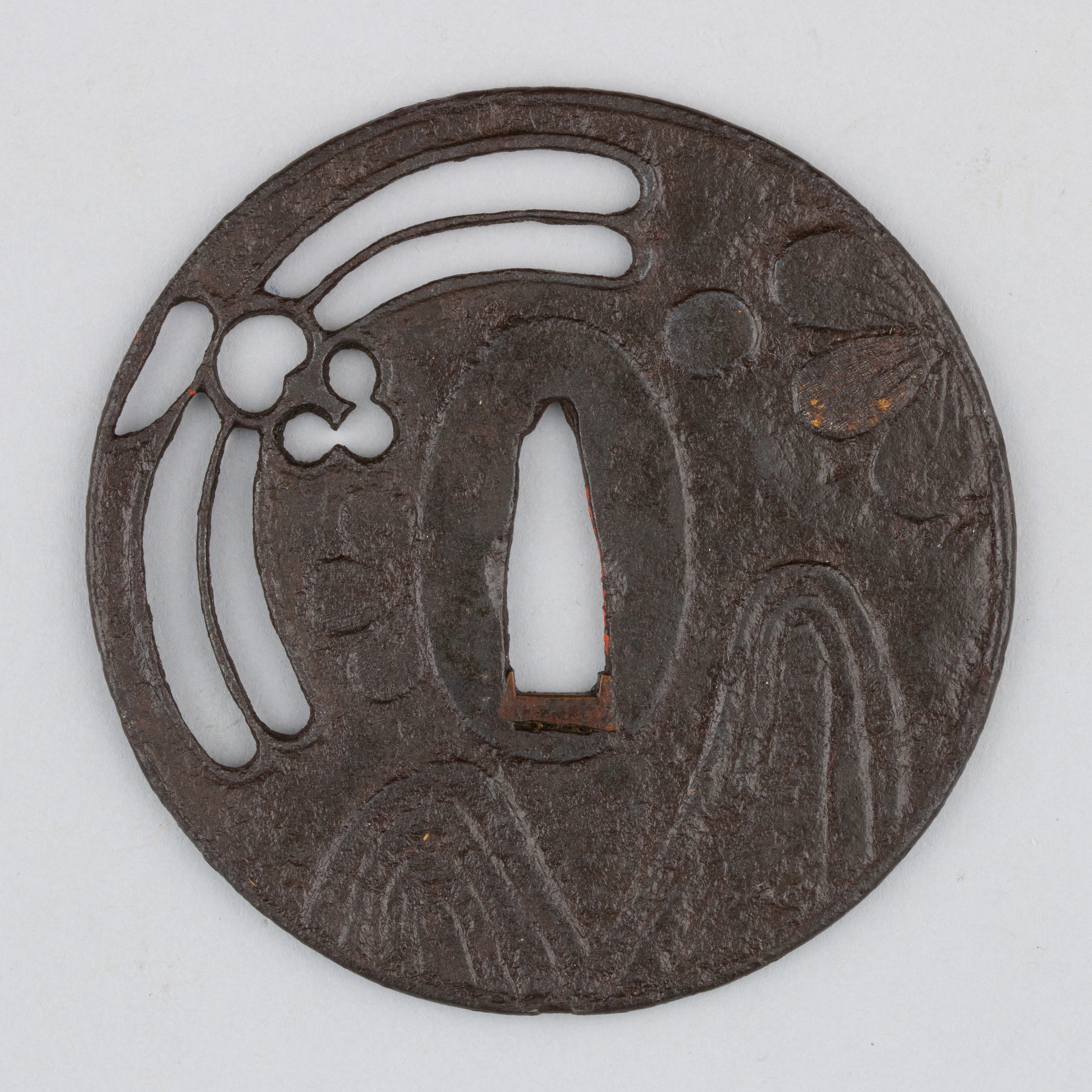 Iron Openwork Japanese Sword Tsuba