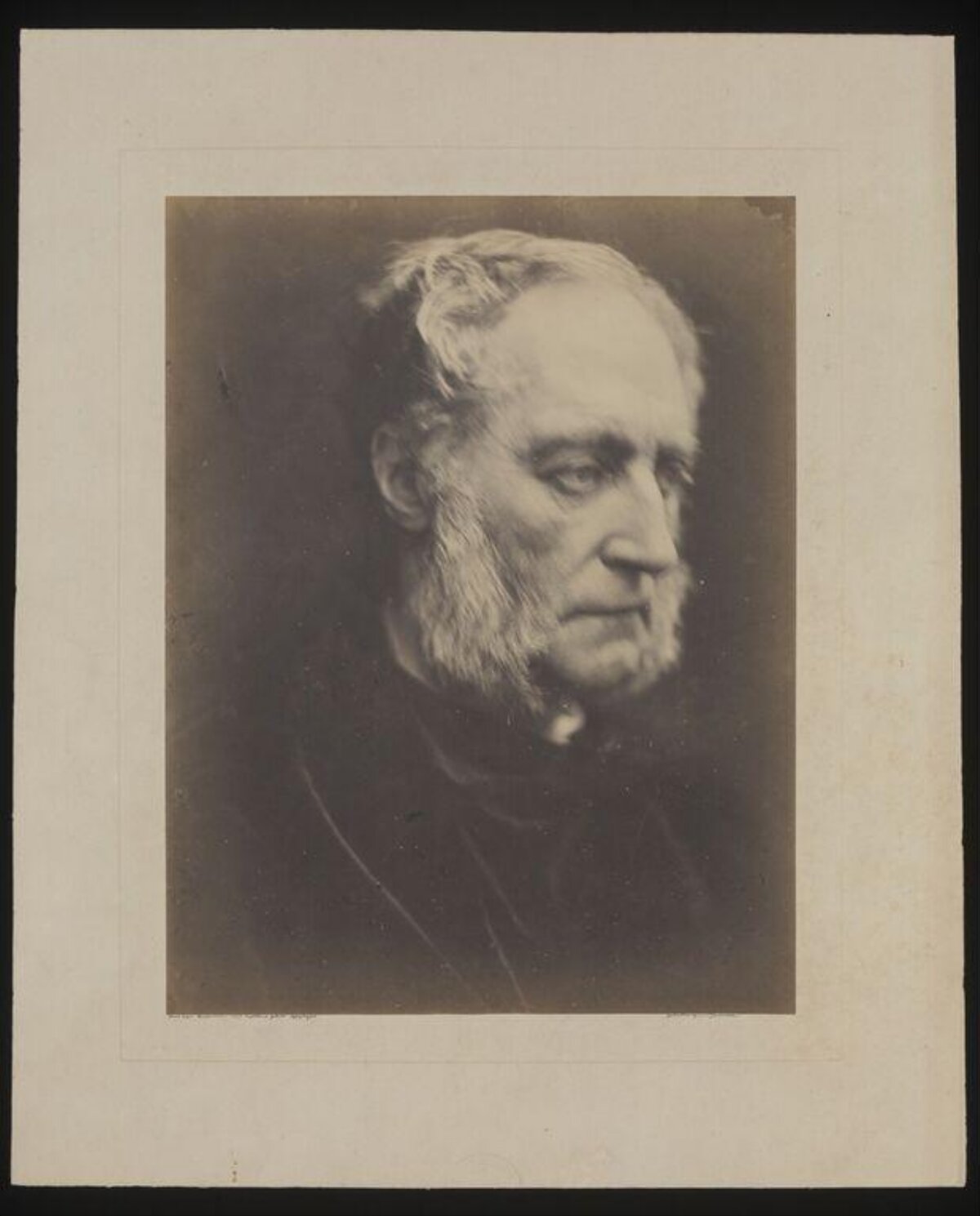 Vintage Portrait of Elderly Bearded Man