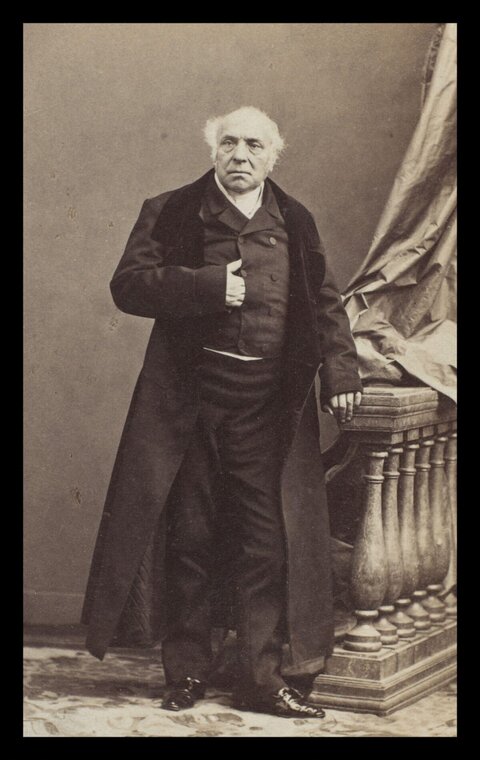 Vintage Full-length Portrait of Elderly Gentleman