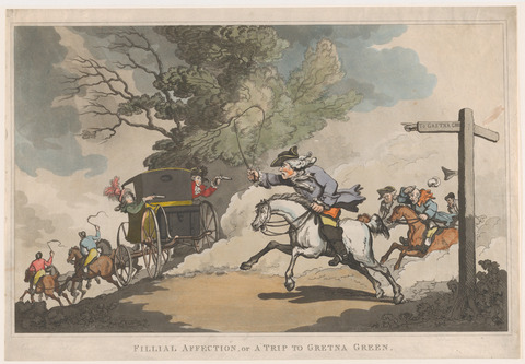 Trip to Gretna Green Caricature