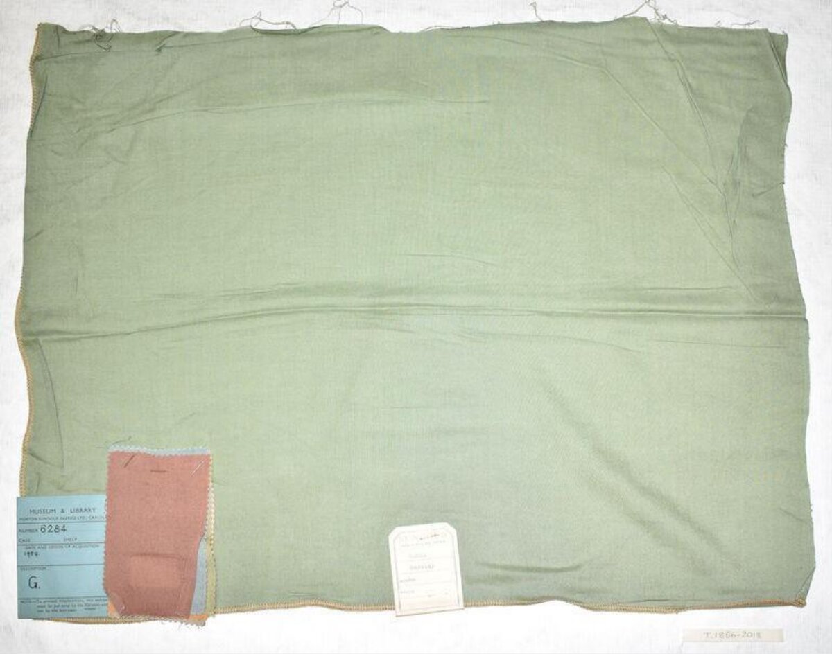 Museum Archived Green Fabric Sample