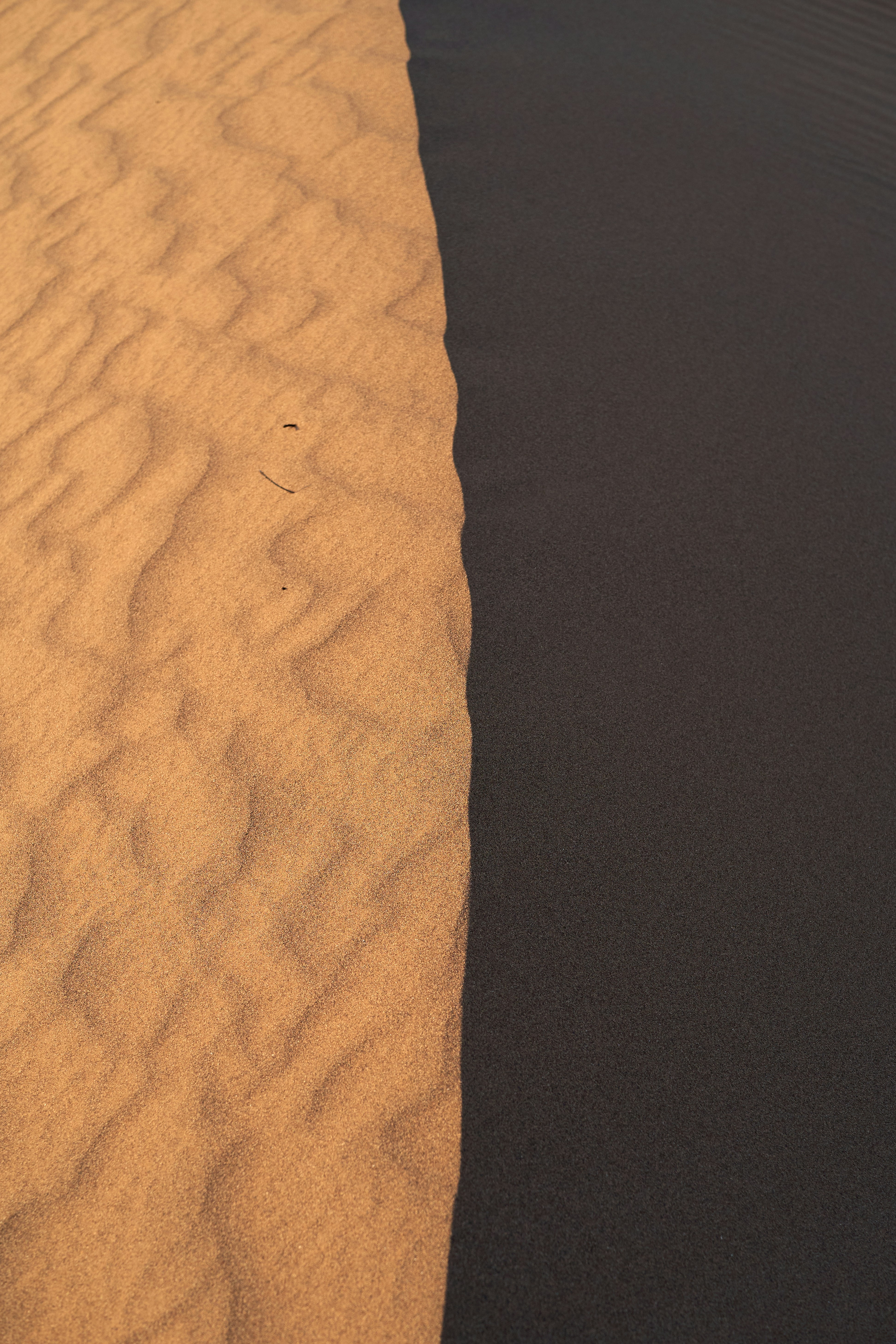 Desert Sand Dune Light and Shadow