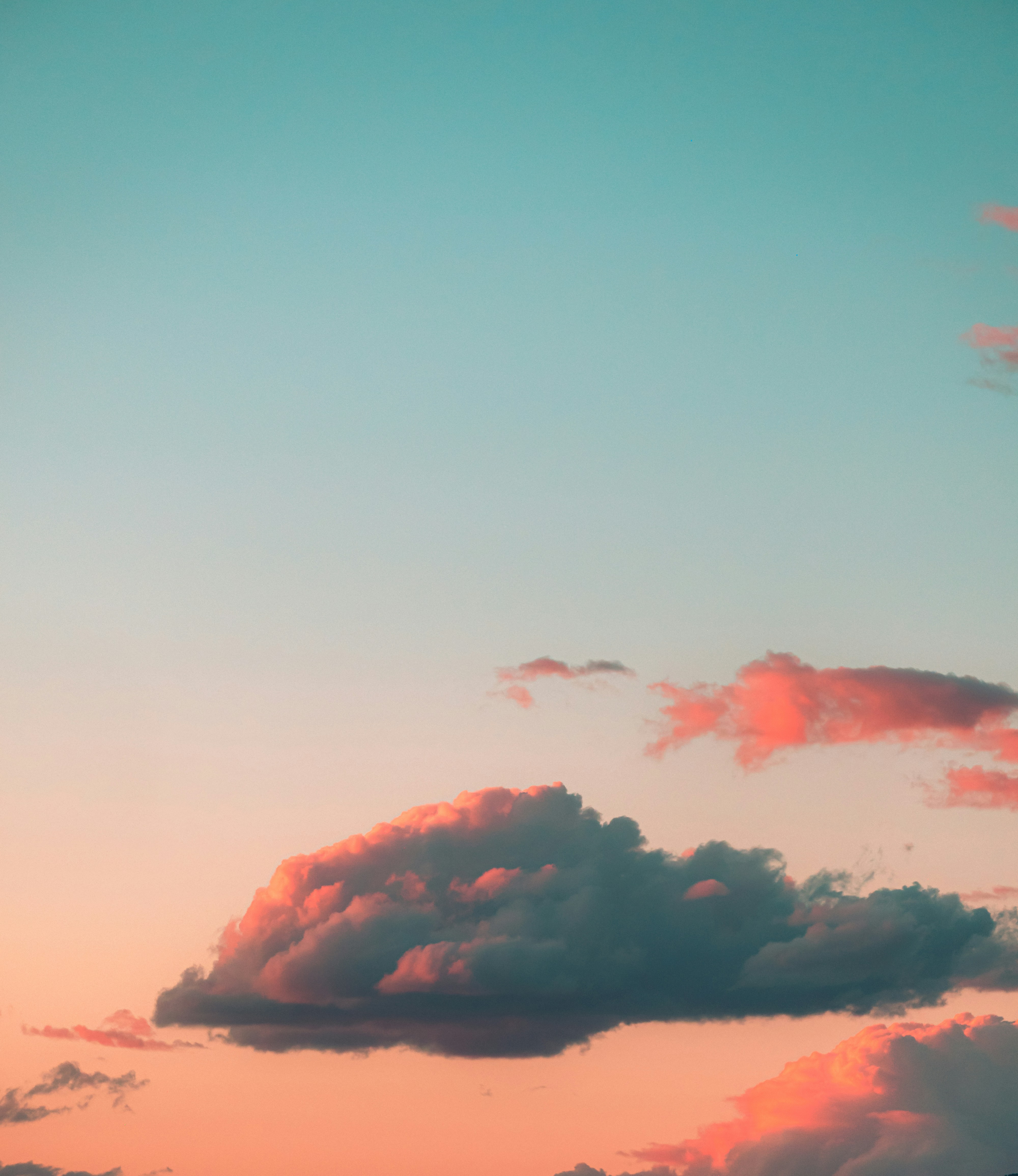 Dusk Sky with Pink Clouds
