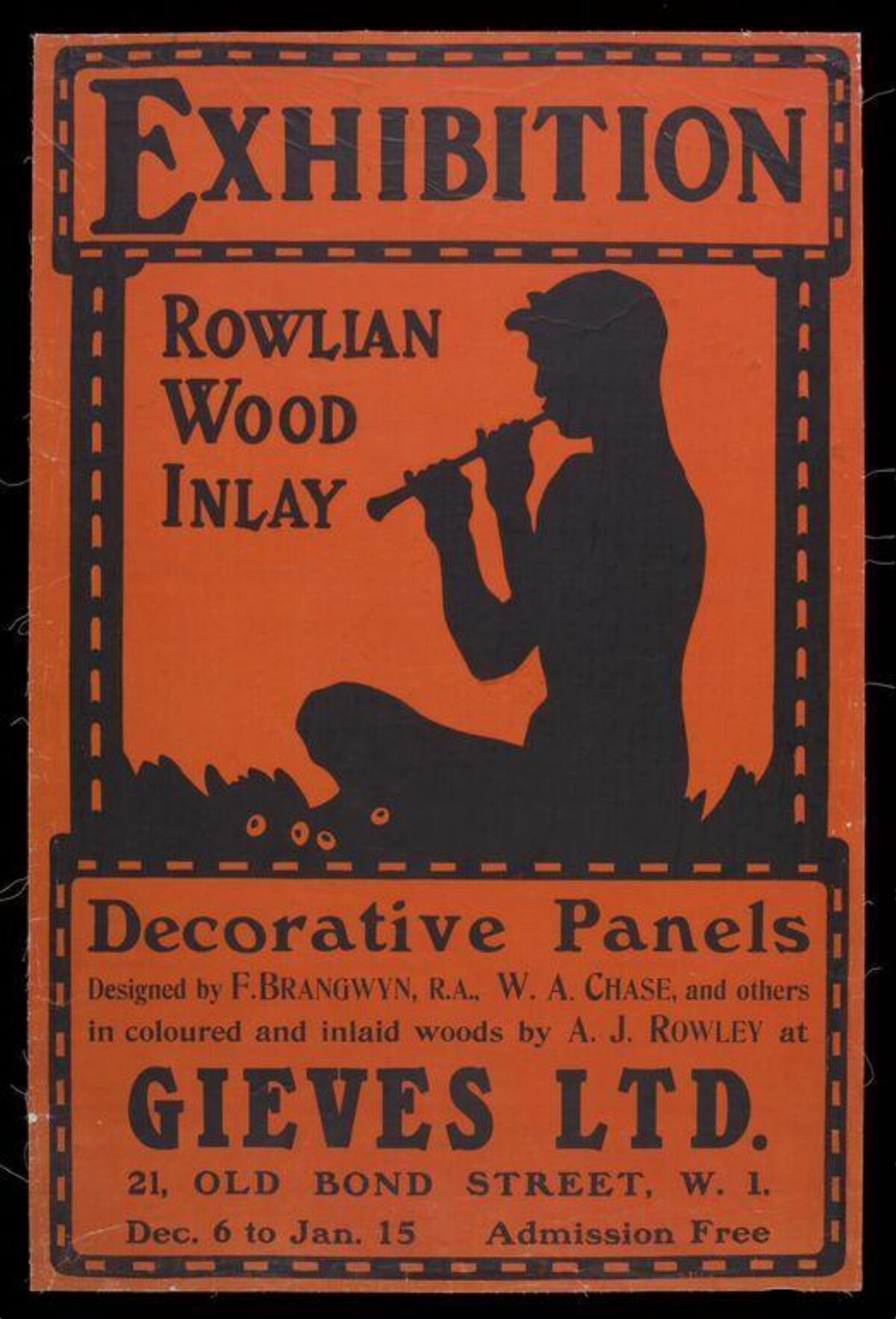 Rowlian Wood Inlay Exhibition Poster