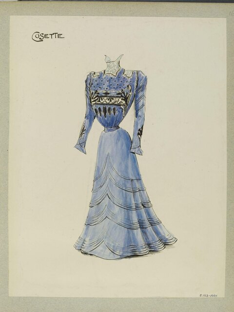 Cosette Costume Design Sketch