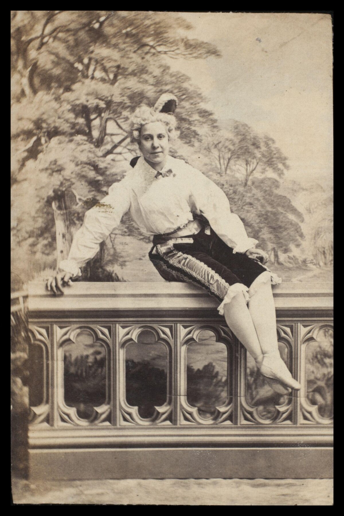 Vintage Portrait of Theatrical Performer