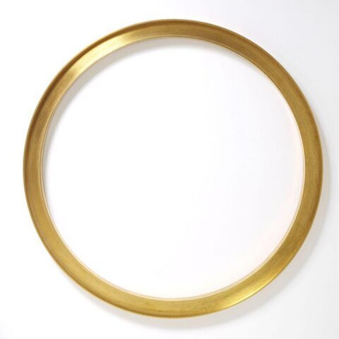 Gold Circular Empty Frame