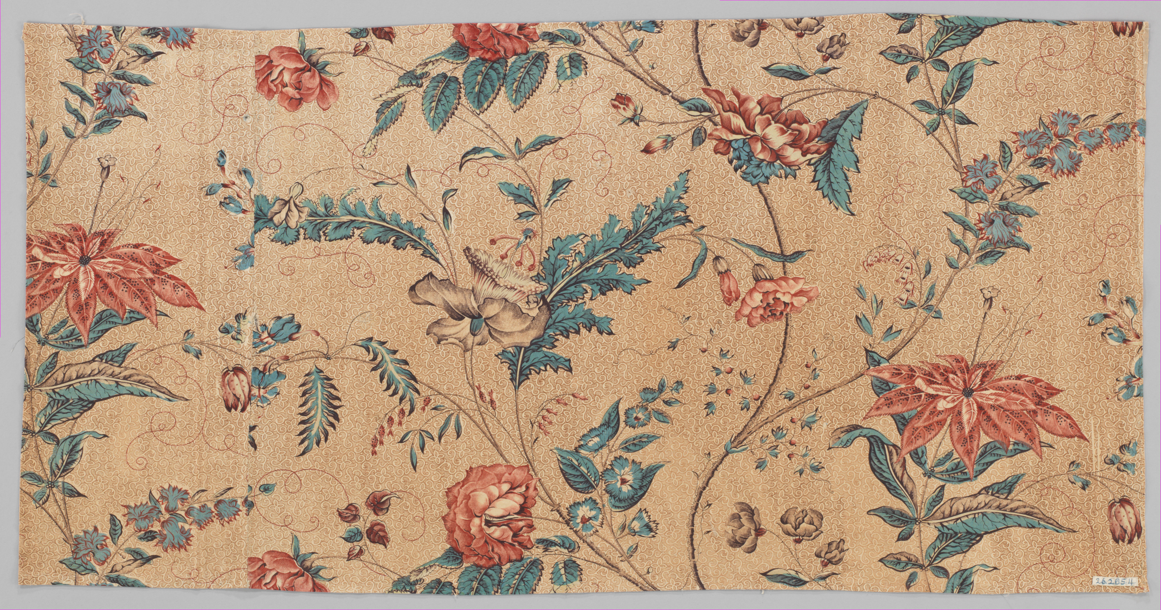 Vintage Floral Print Fabric
