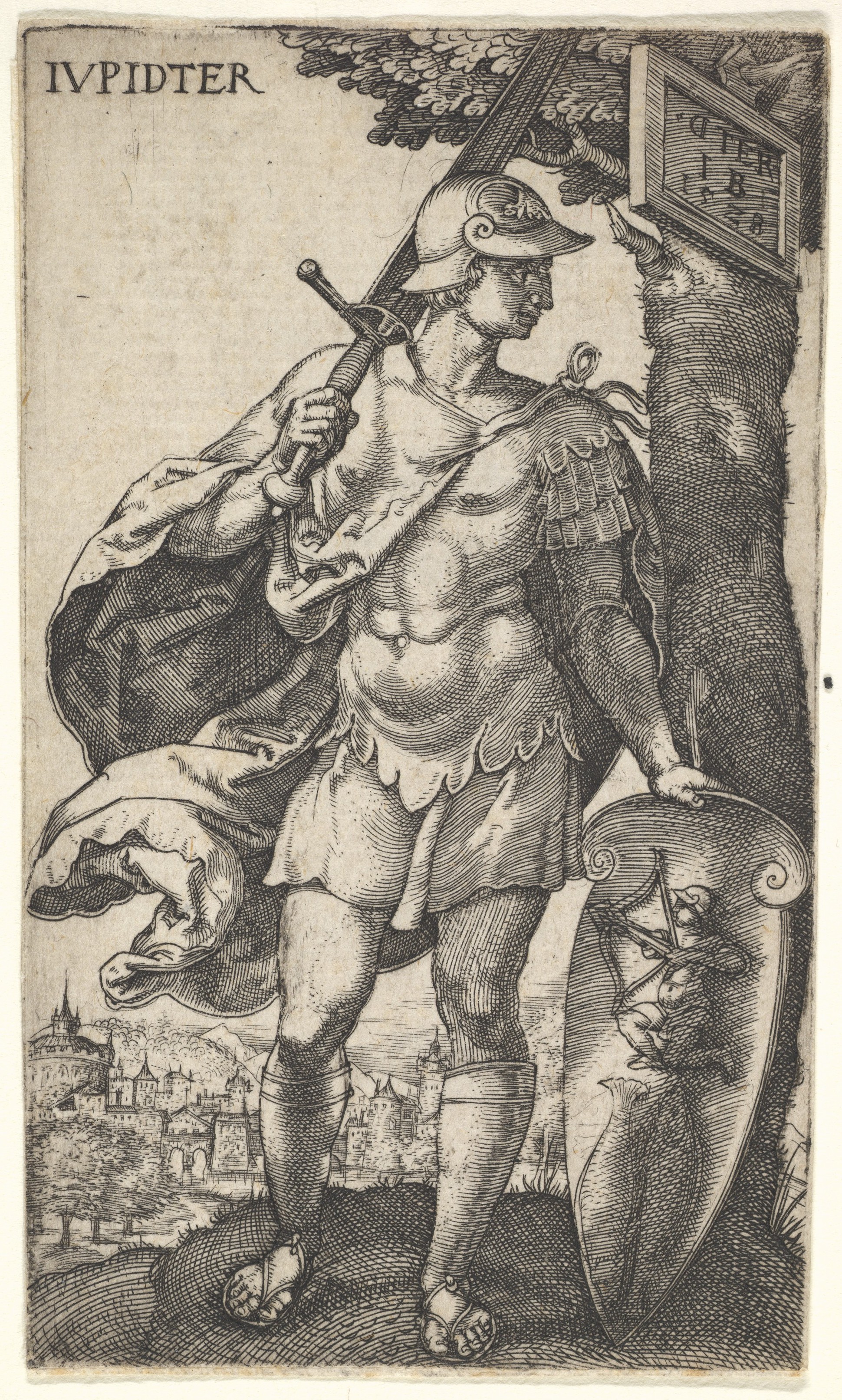Antique Engraving of Jupiter