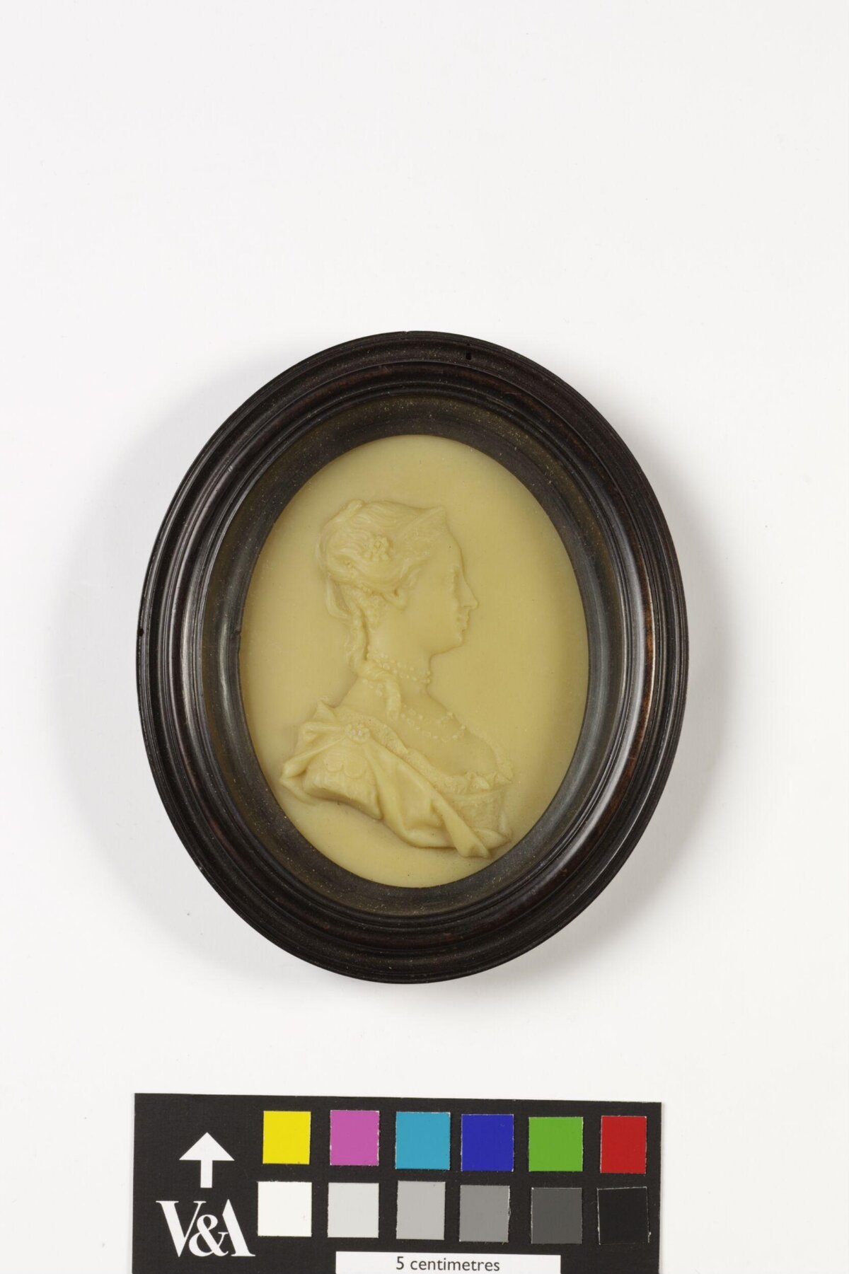 Oval Framed Relief Portrait of a Woman