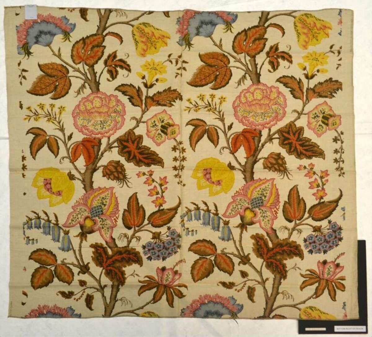Vintage Floral Patterned Textile