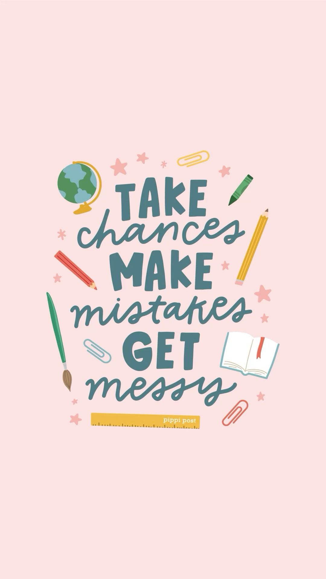 School Themed Motivational Quote Art