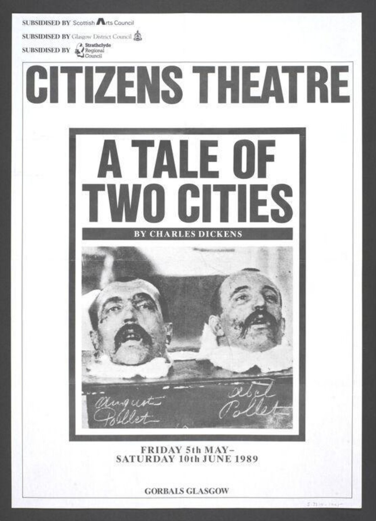 A Tale of Two Cities Theatre Poster