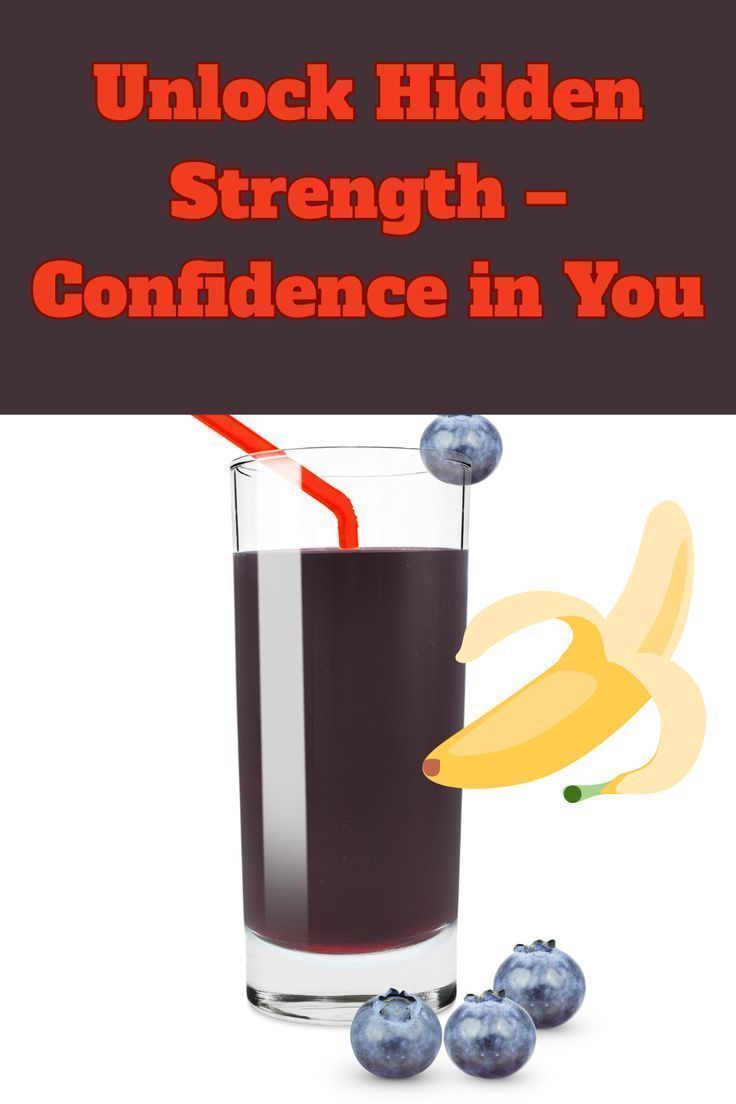 Motivational Blueberry Banana Smoothie Graphic