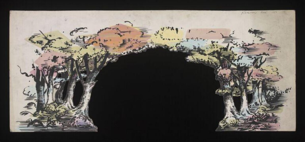 Hand-drawn Tree Archway