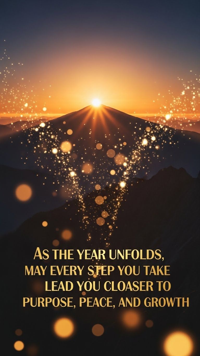 New Year Inspirational Blessing