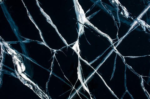 Cracked Dark Ice