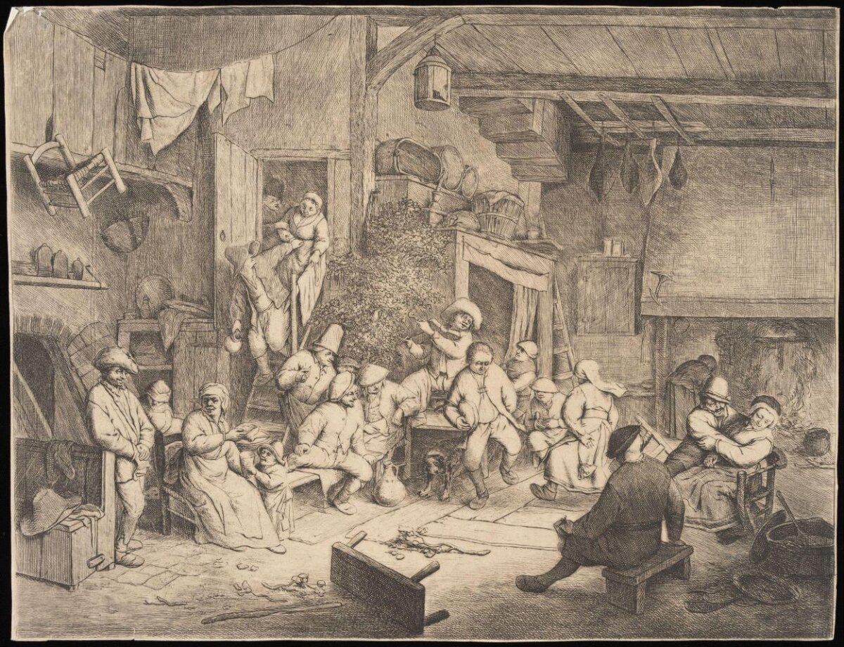 Peasant Gathering in Rural Tavern