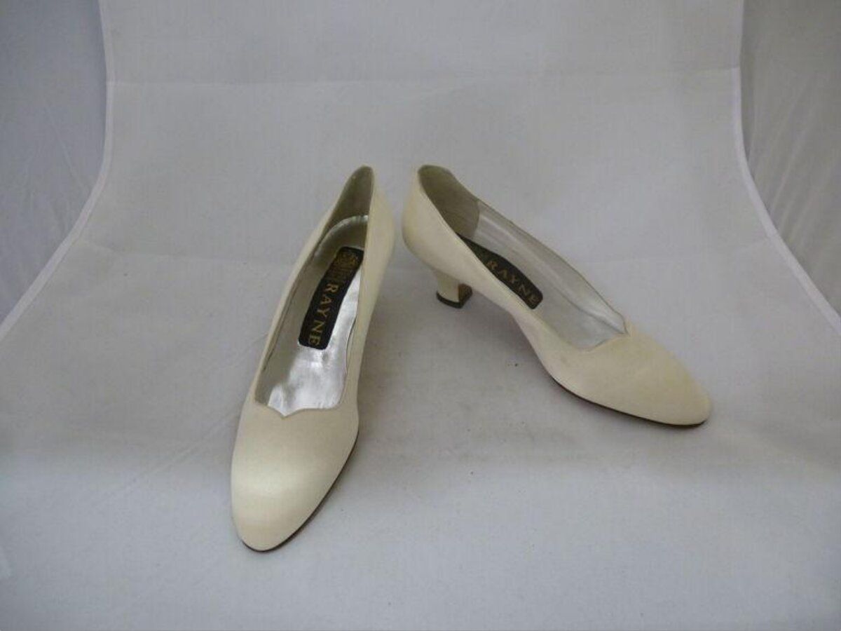 Pair of Ivory High Heel Pumps