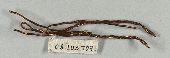 Twisted Copper Wires with Collection Tag