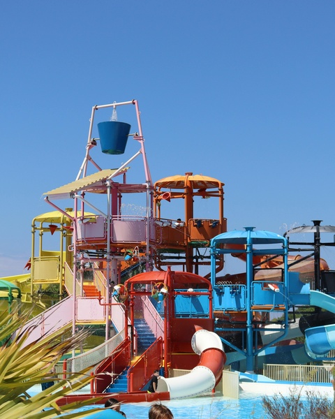 Colorful Water Park Play Structure