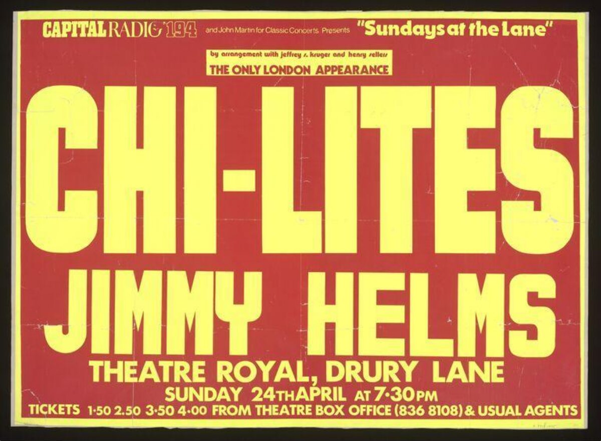 Chi-Lites London Concert Poster
