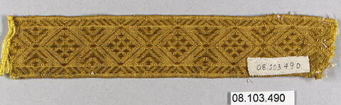 Golden Woven Textile Sample