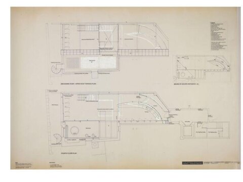 Multi-level Building Floor Plan Blueprint