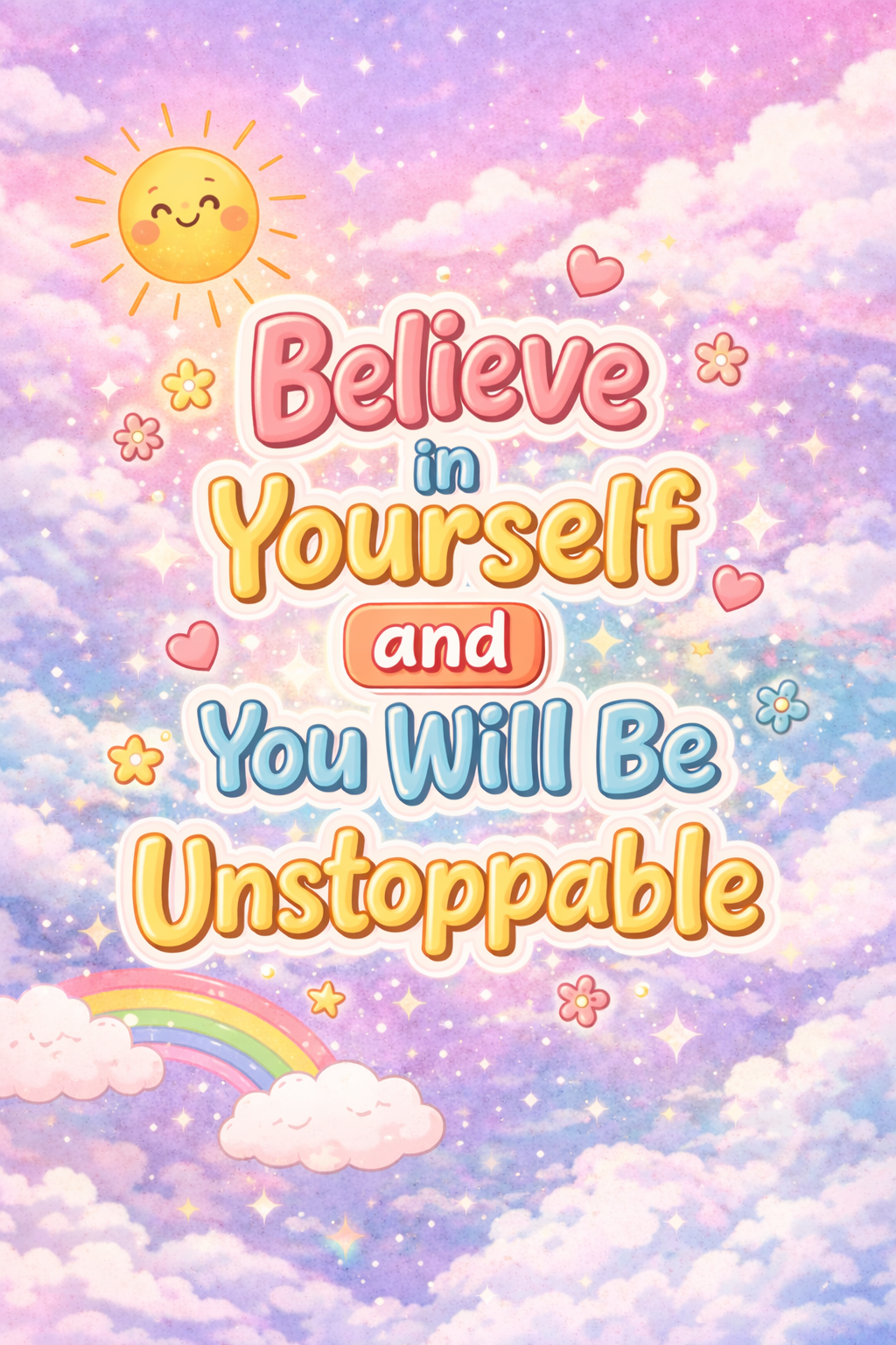 Believe In Yourself Motivational Poster