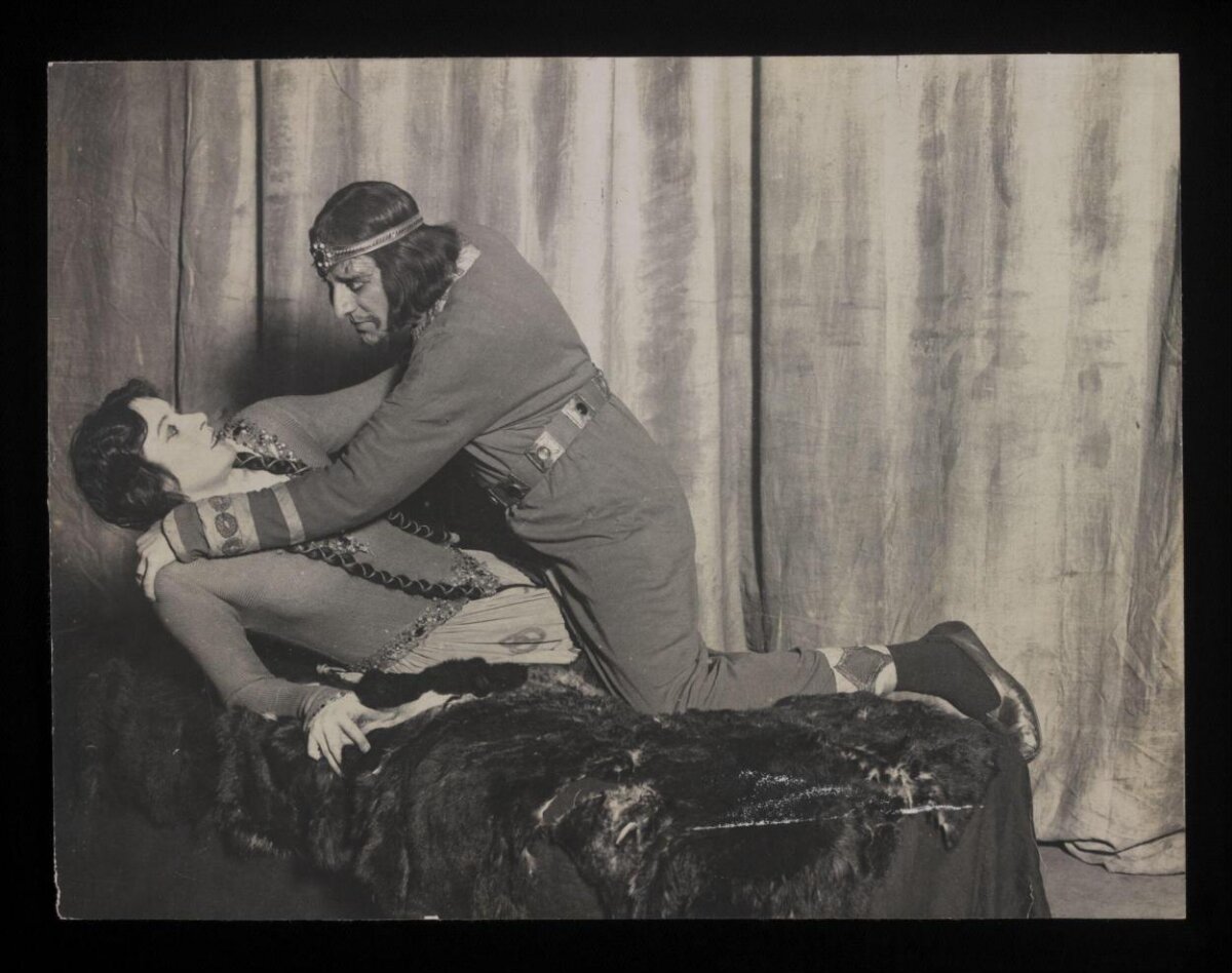 Vintage Stage Play Performance Scene
