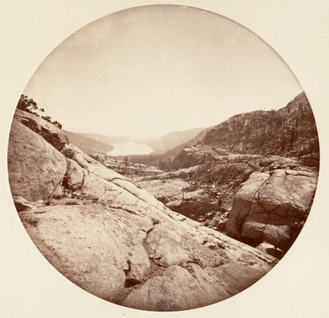Vintage Rocky Mountain Lake View