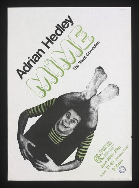 Adrian Hedley Mime Performance Poster