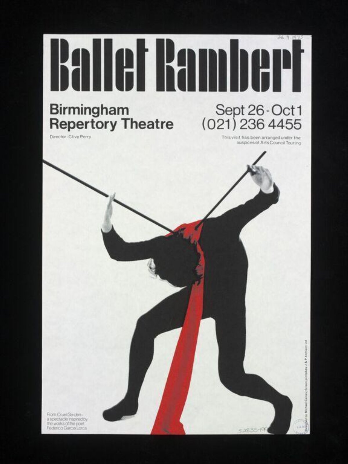 Ballet Rambert Performance Poster