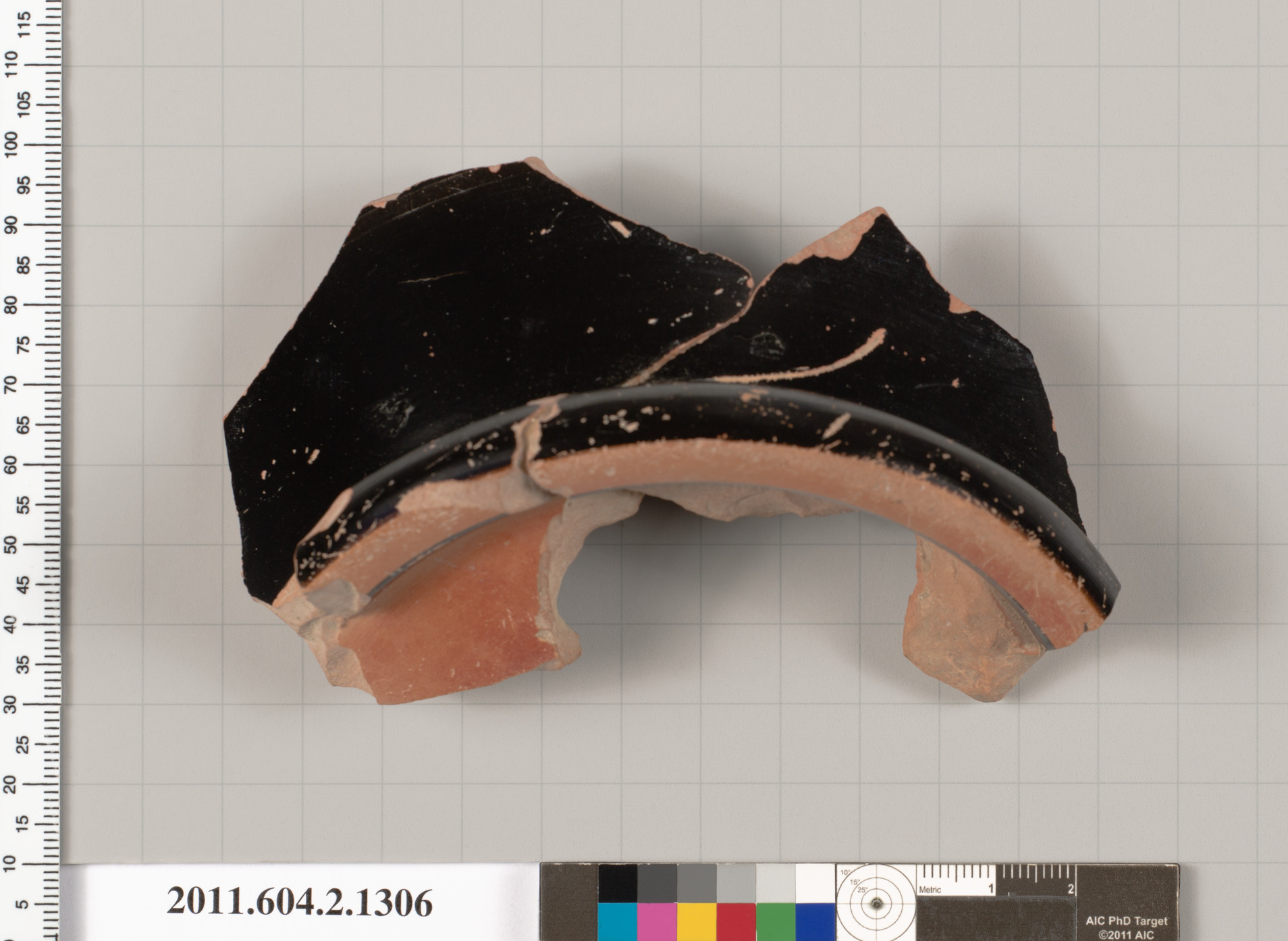 Black Glazed Pottery Rim Fragment