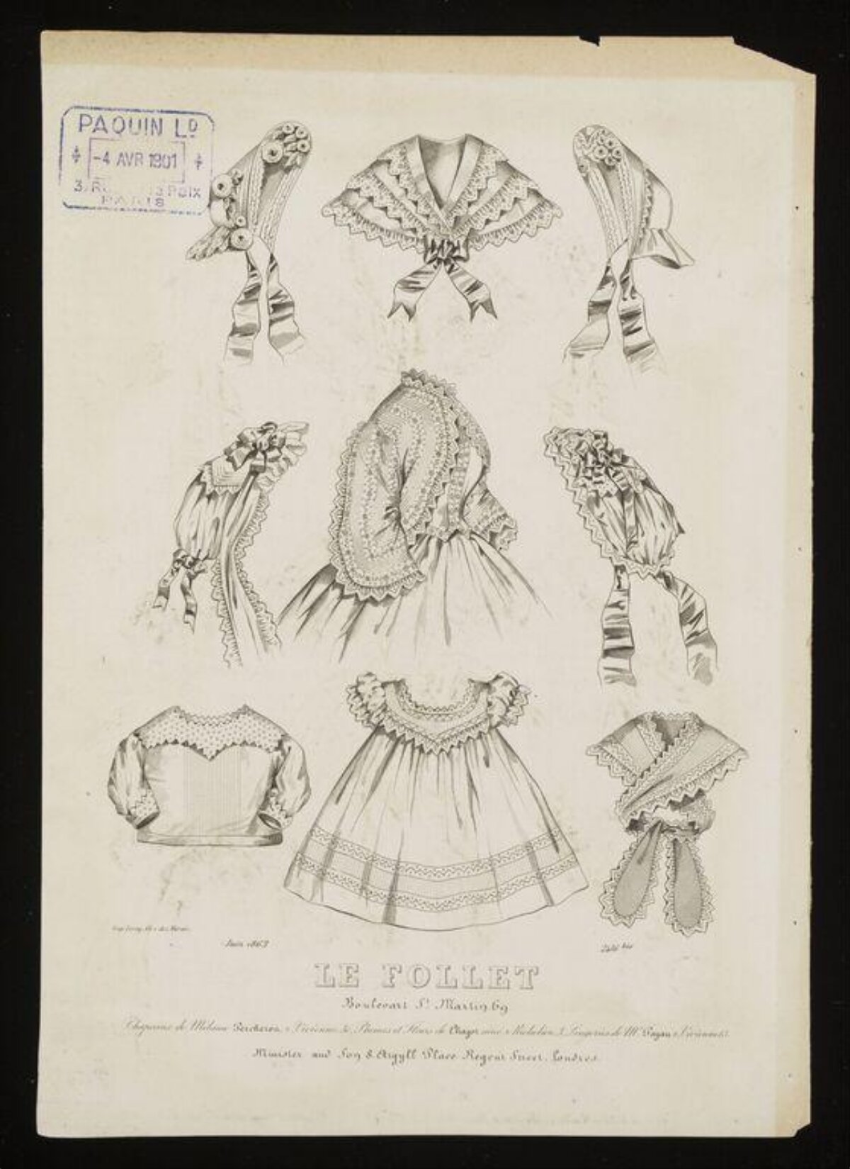 1901 Le Follet Fashion Illustration