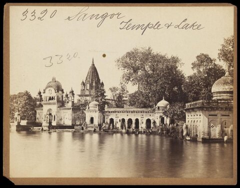 Sangor Temple and Lake Vintage View