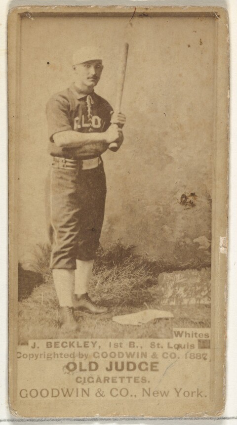 1887 Old Judge J. Beckley Baseball Card