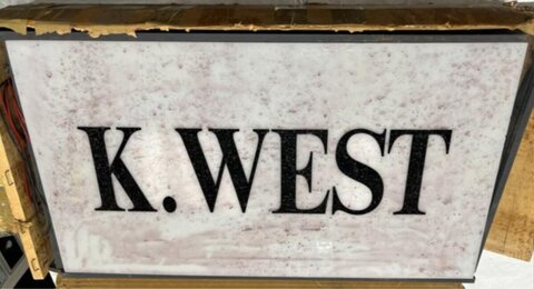 K. WEST Lightbox Sign