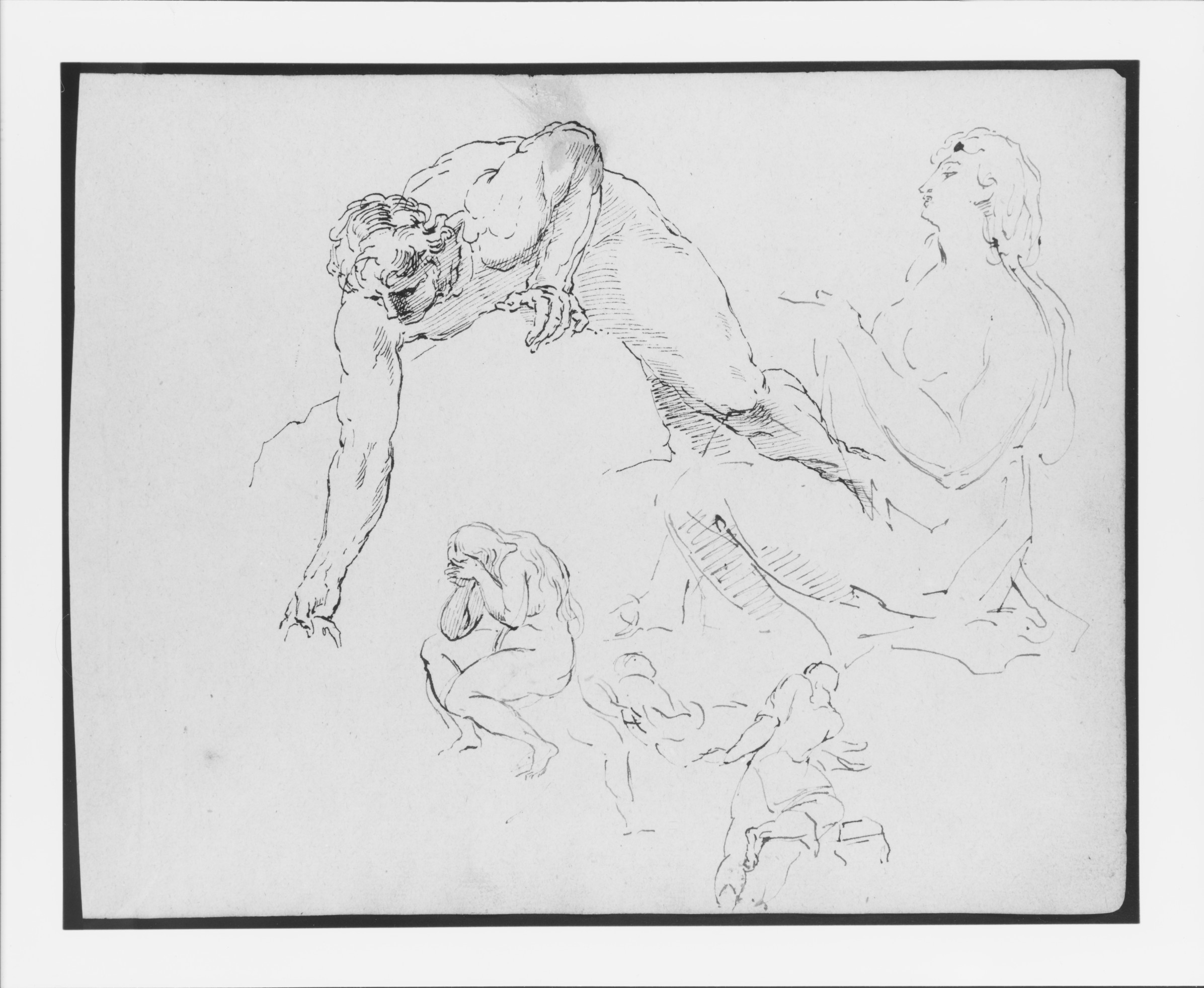 Multiple Human Figure Sketch Studies