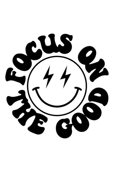 Focus On The Good Smiley Design