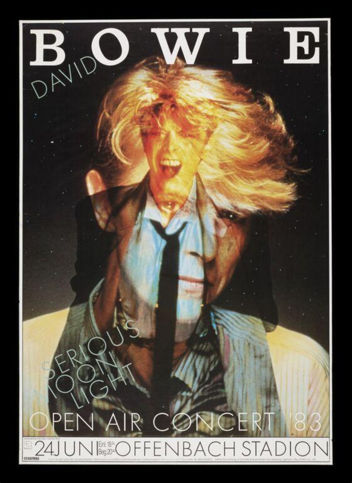David Bowie 1983 Concert Poster