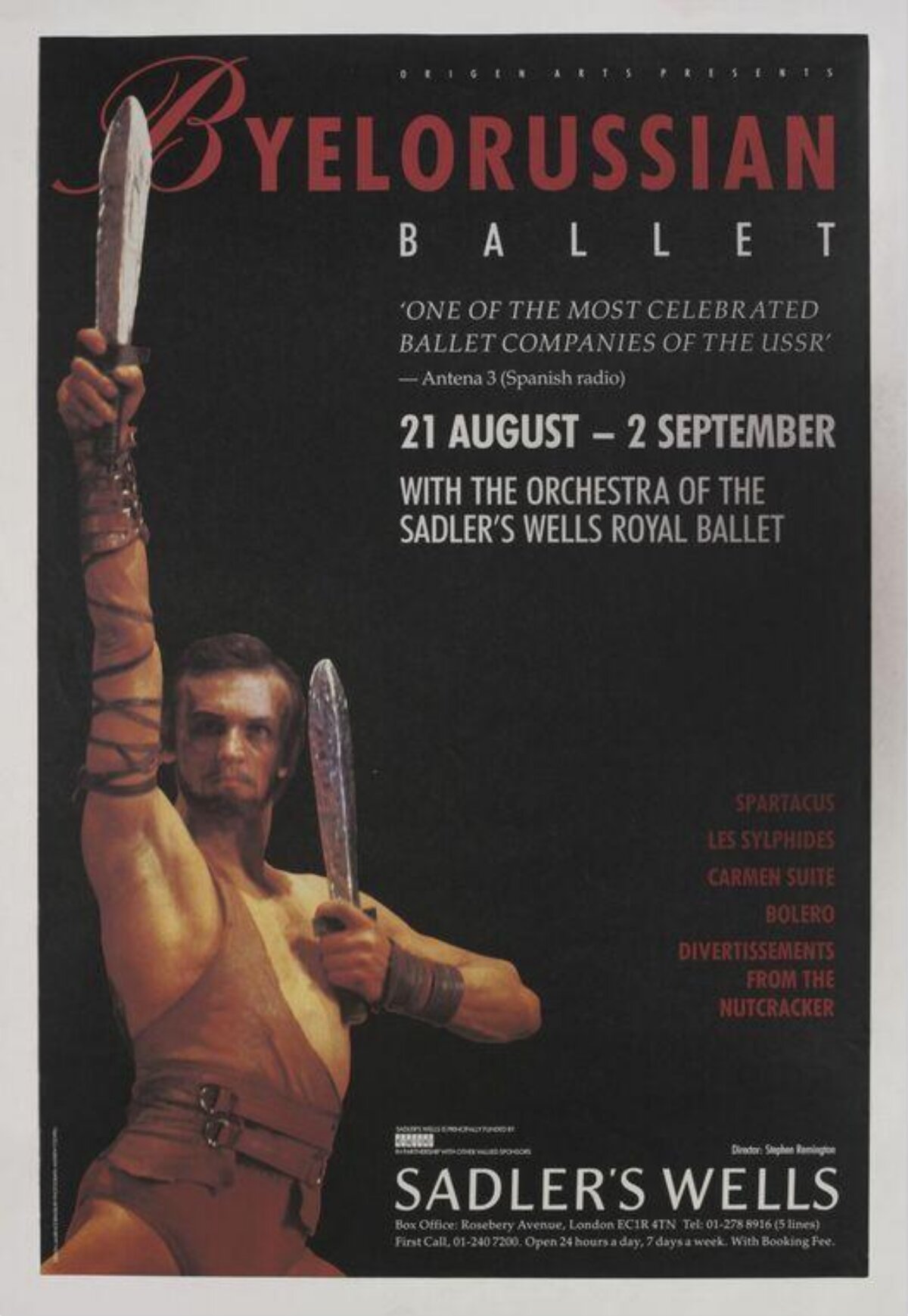 Byelorussian Ballet Performance Poster