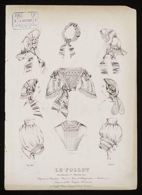 1901 Le Follet Fashion Plate