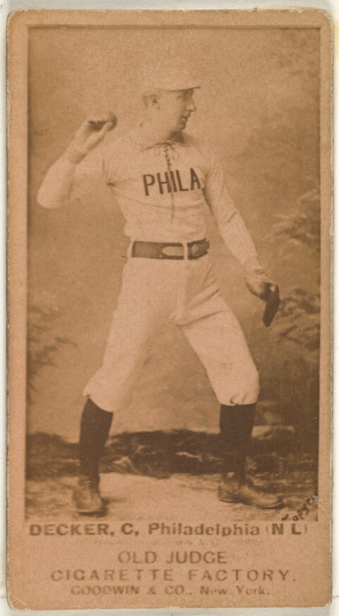 Vintage Old Judge Philadelphia Baseball Card