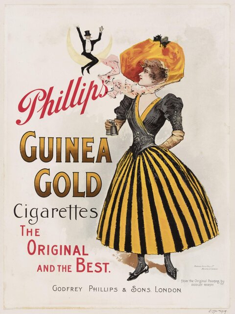Vintage Phillips Guinea Gold Cigarette Ad