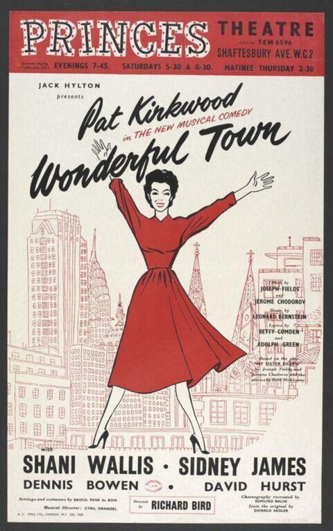 Wonderful Town Musical Theatre Poster