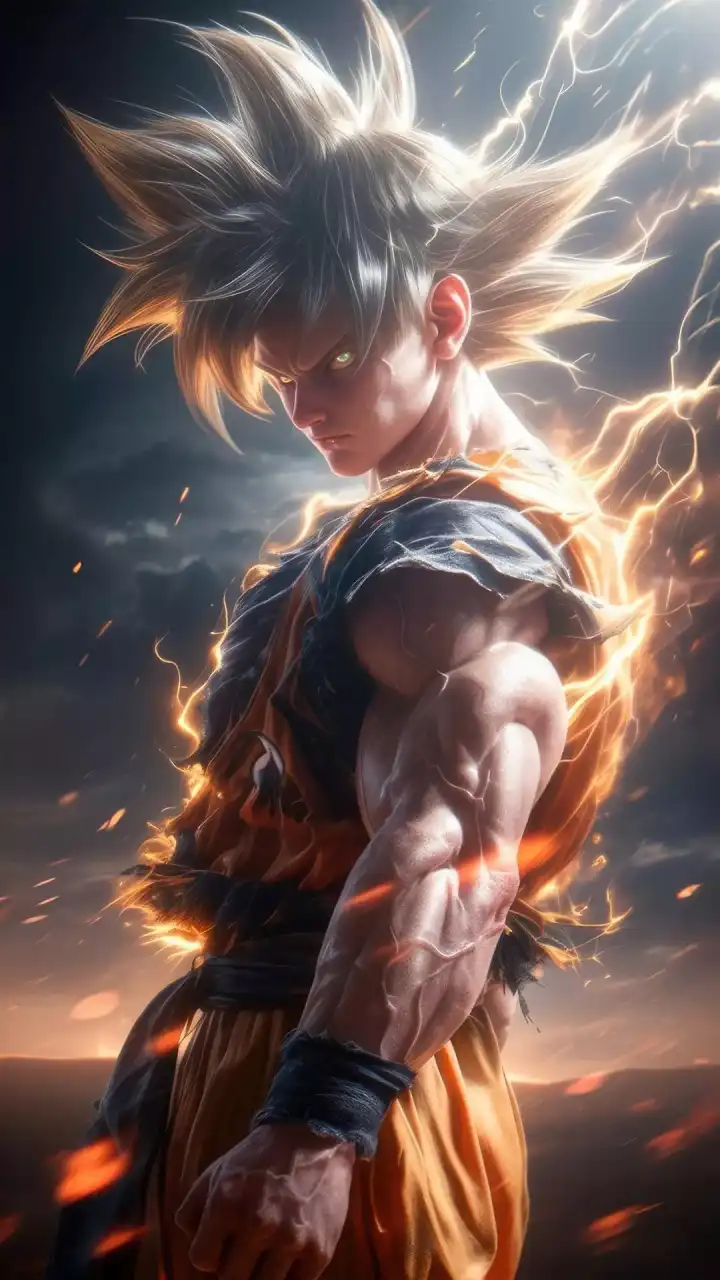 Realistic Super Saiyan Goku — Anime